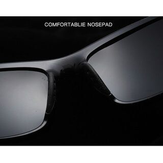 偏光ゴルフサングラス・軽量【送料無料】(ブラック/グレー)の画像