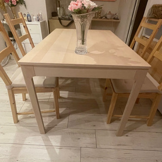 【美品】IKEA テーブル・椅子　5点セット