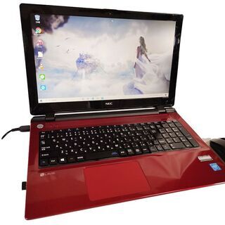 2015年モデル 新品無線マウス付 3倍のスピード SSD240G使用 メモリ4GB 人気の赤 最新OS Windows10 NEC NS150/C 同等品 Office/iTunes/HDMI/テンキー