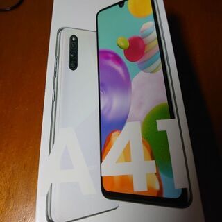 【新品未使用】Galaxy A41白■au SIMロック解除