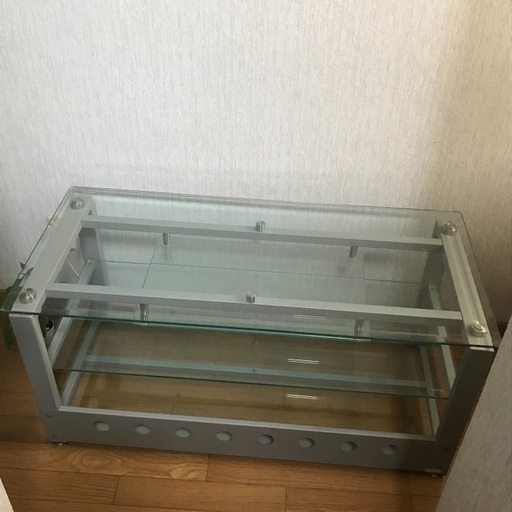 ガラスのテレビ台【室蘭、登別、※苫小牧、※札幌、※函館 等 手渡し可】