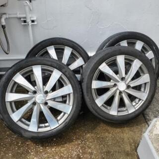 値下げしました。15インチ 5J オフセット45 PCD100 4本