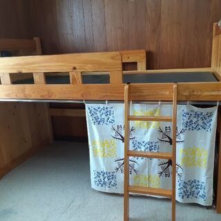木製ロフトベッド　無料で差し上げます！
