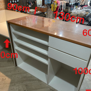レジ台、PC.作業台セット