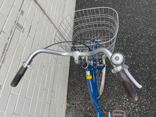 GM552【近隣配達可能】自転車　こども用自転車　24インチ　青　ブルー　シエロア　ママチャリ　普通自転車　軽快車　サイクリング　通勤