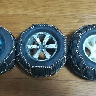 自作「HPIサベージ」用・タイヤチェーンの画像
