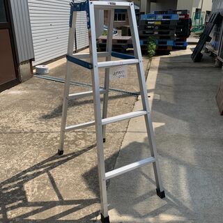 アルミ脚立/天板面までの高さ112cm/中古品