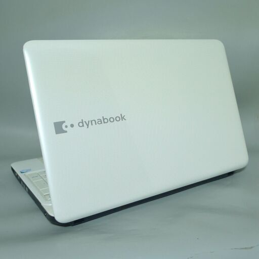 ホワイト色 ノートパソコン 中古良品 15.6型 東芝 T350/34AW Pentium 4GB 640G DVDRW 無線 Wi-