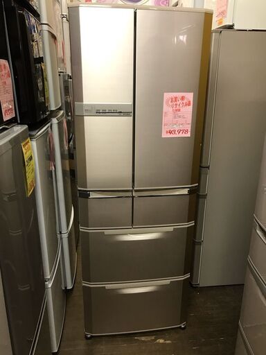 今だけチャンス！通常特価43,978円より5,000円引きの38,978円！　MITSUBISHI 三菱　6ドア冷凍冷蔵庫　フレンチドア　MR-E47S-F1　465L　ミツビシ　自動製氷機能