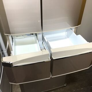 三菱電機 465L 冷蔵庫　シャンパンゴールド　MR-E47S-F1 送料込 三菱冷蔵庫MR-E47S-F1 大型465ℓ 幅650×奥665×高1821mm 三菱