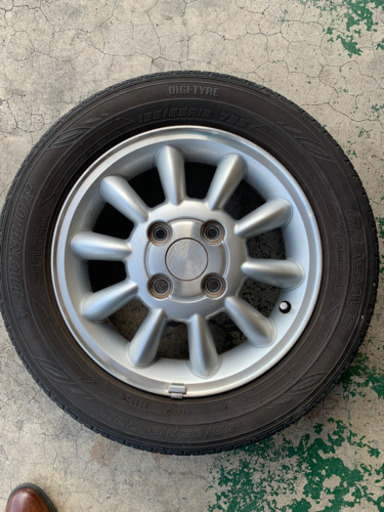 スズキ　ラパン　純正ホイール4本セット　ノーマルタイヤ