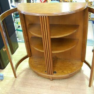 綾野製作所 半円 コレクションボード 幅75×奥36.5×高86cm コンソール