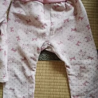 ウサギパジャマ95cm の画像