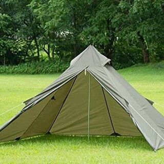 美品 希少 テント BUNDOK バンドック BDK-75KA ソロティピー1 Solotipi1 ソロキャンプ カーキ