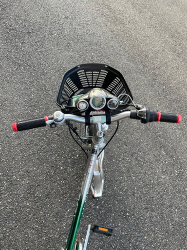 ●販売終了●マウンテンバイク　子供用自転車　２４インチ　6段変速　グリーン　中古品