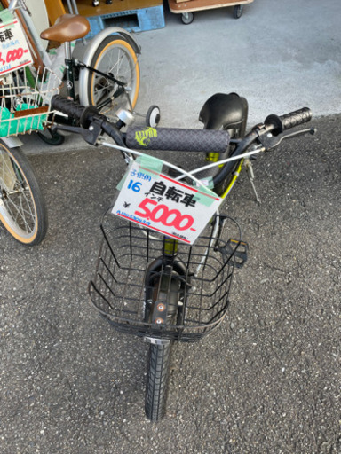 ●販売終了●子供用自転車　自転車　16インチ　ライトグリーン　中古品