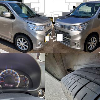 ワゴンRスティングレーX　2013（H25）158384㎞　2022年8月まで車検　社外ナビ、ETC付の画像