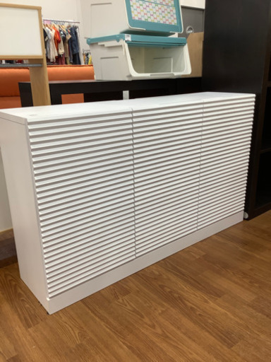 キッチンカウンター　下段収納　ホワイト