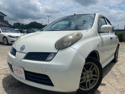 支払い総額10.8万円】車検無し マーチ 12SR SR純正マフラー 純正アルミ