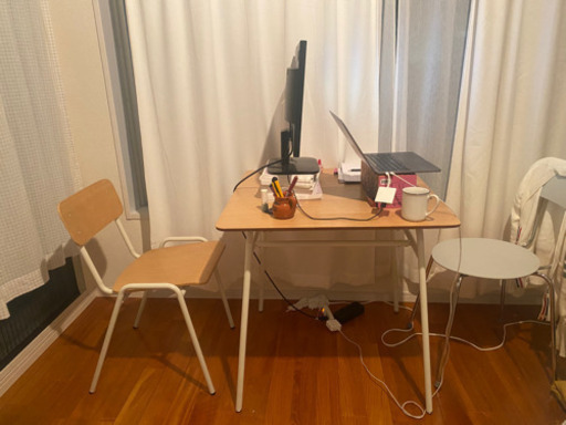 ダイニングテーブル+椅子(ナチュラル木色)