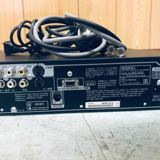 1672番✨SONY BLU-RAY DISC/DVD レコーダーBDZ-RX50‼️の画像