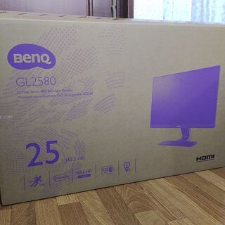 BenQ ゲーミングモニター ディスプレイ GL2580HM 24.5インチ/フルHD/TN/ウルトラスリムベゼル/HDMI,VGA,DVI端子/2ms/ブルーライト軽減の画像