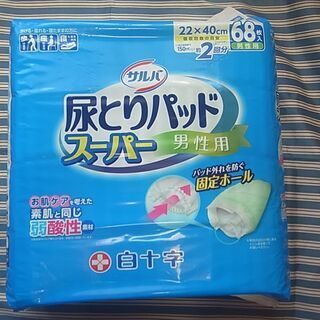 激安！ 介護用品 白十字 サルバ 男性用尿とりパッド スーパー ...