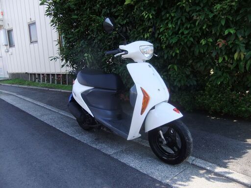 スズキ　レッツ5G(セキュリティーアラーム付き)　中古実動美車　バッテリーフル充電済み　オイル交換後渡し　ナンバー登録書類有
