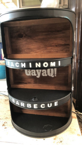 フルオーダードラム缶ハーフ棚制作します。