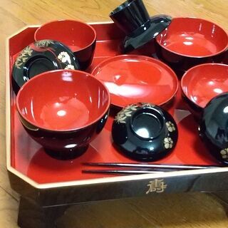 御祝膳　　会津塗