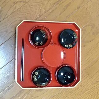 御祝膳　　会津塗の画像