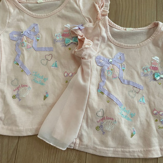バースデイ女の子服トップス2枚セット