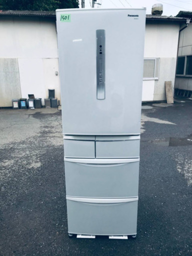①‼️426L‼️1501番 Panasonic✨ノンフロン冷凍冷蔵庫✨NR-E435T-H‼️