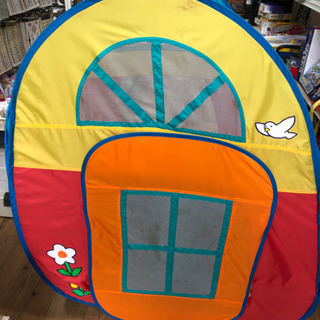 キッズ　遊具　玩具　折りたたみ式　ドーム　ボール付　片方扉無し　...