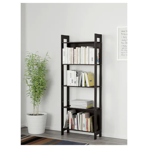D655　IKEA　ラィヴア　書棚　未開封品　ブラックブラウン