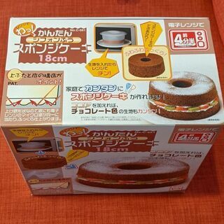 電子レンジでスポンジケーキ　18cmの画像