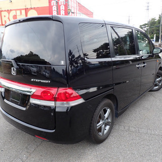 ステップワゴン【ご成約済、ありがとうございました！】本車検2年付！★バッテリー新品交換済★グレード G Lパッケージ ★ブラック ★8人乗り ★82,000㌔ ★車検2年付の画像
