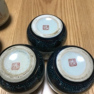 198、湯飲み茶わん(2個+3個) 5個セット 「谷九」の画像