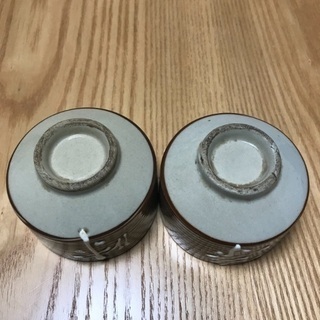 202、湯飲み茶わん(茶系) 2枚セット 昭和レトロの画像