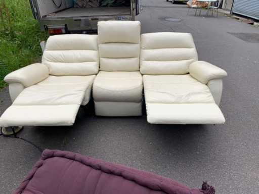 リクライニング電動ソファ　分割式