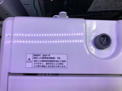 ☆中古激安！　ヤマダ電機　6.0kg　全自動洗濯機　2021年製　YWM-T60H1　【KBF049】　￥17,000！！