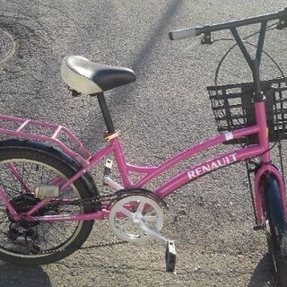 20インチ 🚲 RENAULT 中古 自転車 🔄 6段切替 💡 オートライト付 5980円 安心の新規防犯登録料込みの画像