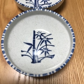 205、昭和レトロな 小鉢 2個(竹模様)の画像