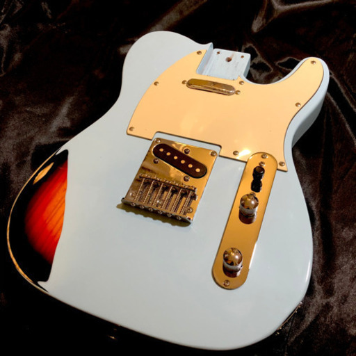 エレキギター　テレキャスター　アッシュボディ　マルチレイヤー　カスタムパーツ②