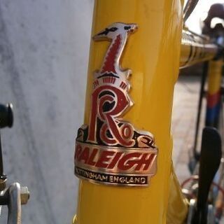 イギリス製　ラレーの古い自転車　ドロップハンドルの画像
