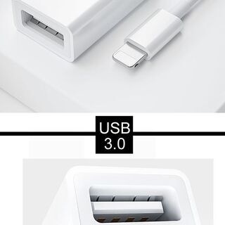 【Lighting USB】アダプタ OTG ケーブル ライトニング USB 変換 アダプタ Lightning - usbカメラアダプタ パソコン カメラリーダー OTG機能 iPhone iPad 接続 コンパクト 動画 写真 テレワーク リモートワーク OTG機能 デジカメの写真やビデオを Type-C to usb-cの画像