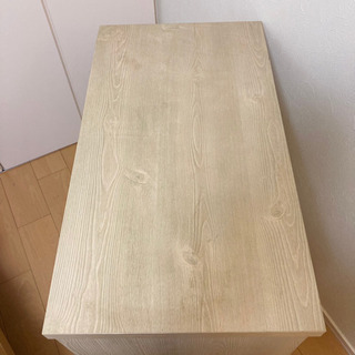 【再募集】タンス 高さ82cm 幅74.5cm 奥行き41cm クリーム色の画像