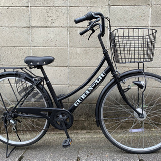 【中古自転車】美品❗️27インチ6段変速 LEDオートライト付　...