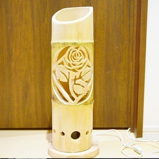 癒しの竹ランプ　〜〜薔薇の窓〜〜の画像