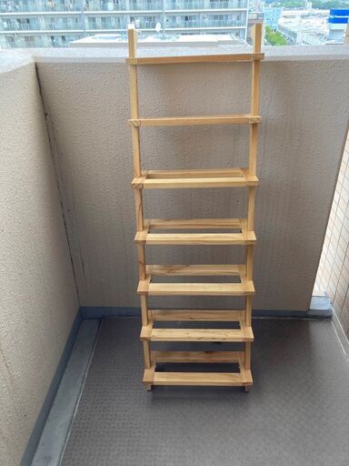 ベルメゾン 千趣会 パイン材シューズラック